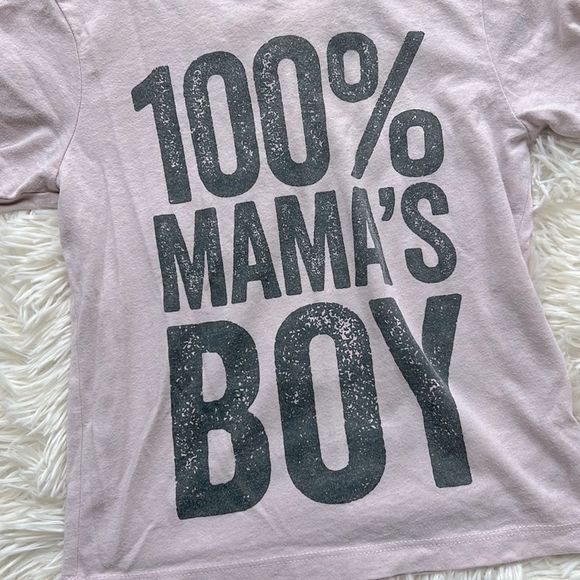 The Children’s Place ‘100% Mama’s Boy’ Pink Tshirt Shirt Tee Size 3T - Picture 2 of 4